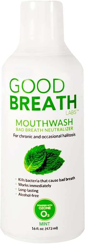 Goodbreath Mouthwash - Ozone Technology for Chronic Bad Breath & Gum Diseases - 16 Oz | Alcohol-Free