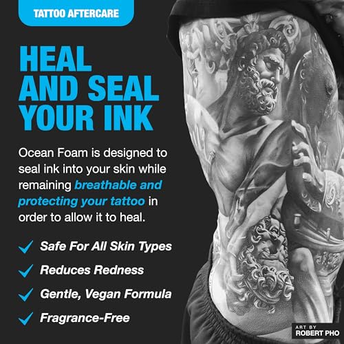 H2Ocean Ocean Foam 2oz forSensitive Skin Tattoos