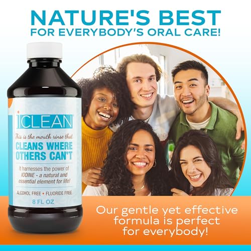 iCLEAN Iodine Oral Rinse: Alcohol-Free for Cleaner Gums